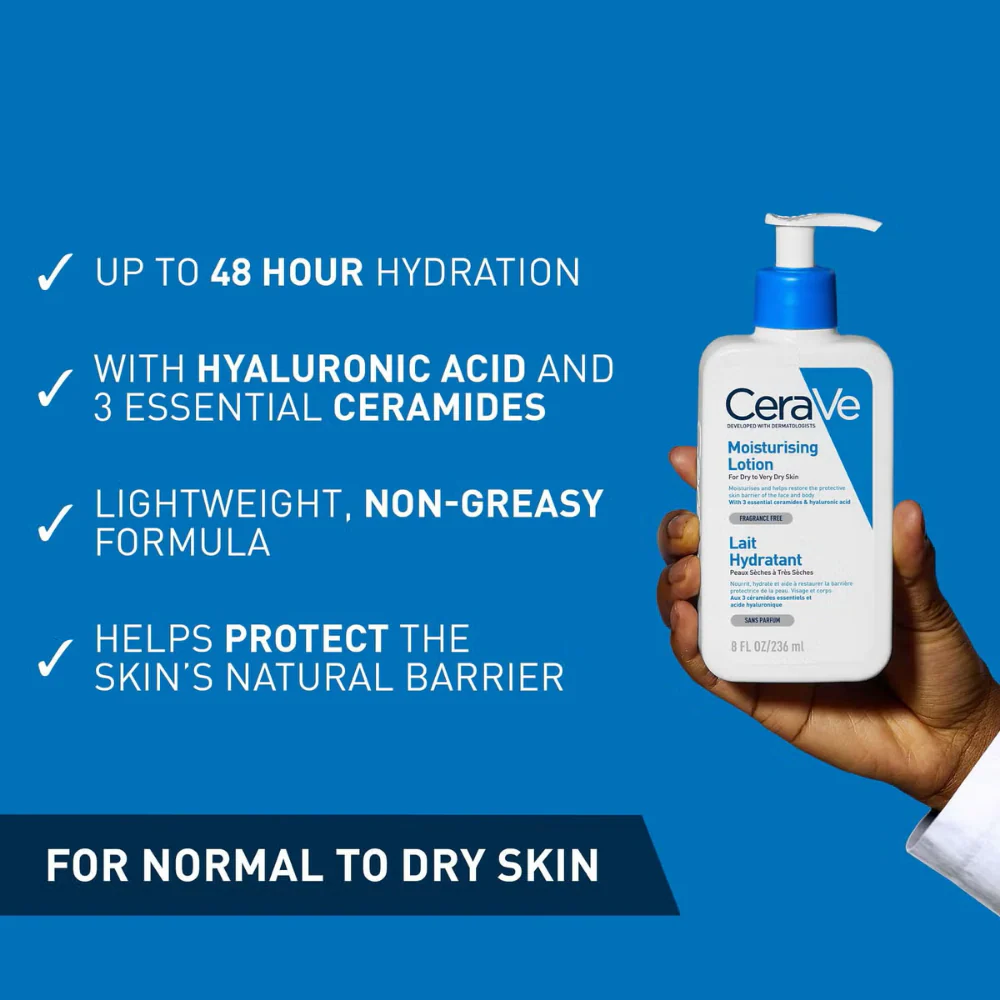 CeraVe Moisturising Lotion Pump 236ml - Image 2