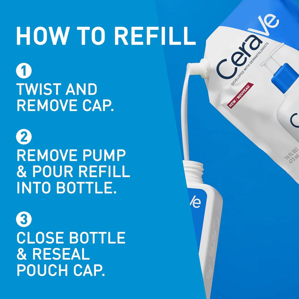 CeraVe Moisturising Lotion Refill Pouch 473ml - Image 5