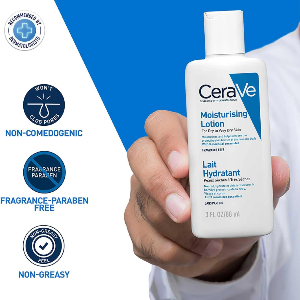 CeraVe Moisturising Lotion Travel Size 88ml - Image 4