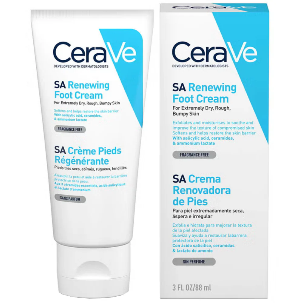 CeraVe SA Renewing Foot Cream 88ml - Image 2