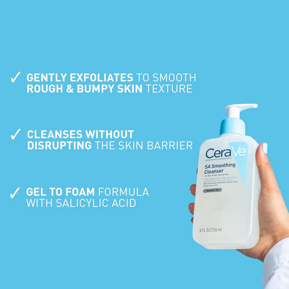 CeraVe SA Smoothing Cleanser 473ml - Image 3