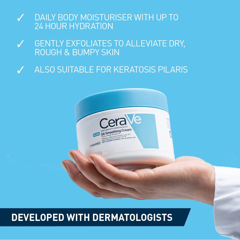 CeraVe SA Smoothing Cream Jar 340g - Image 2