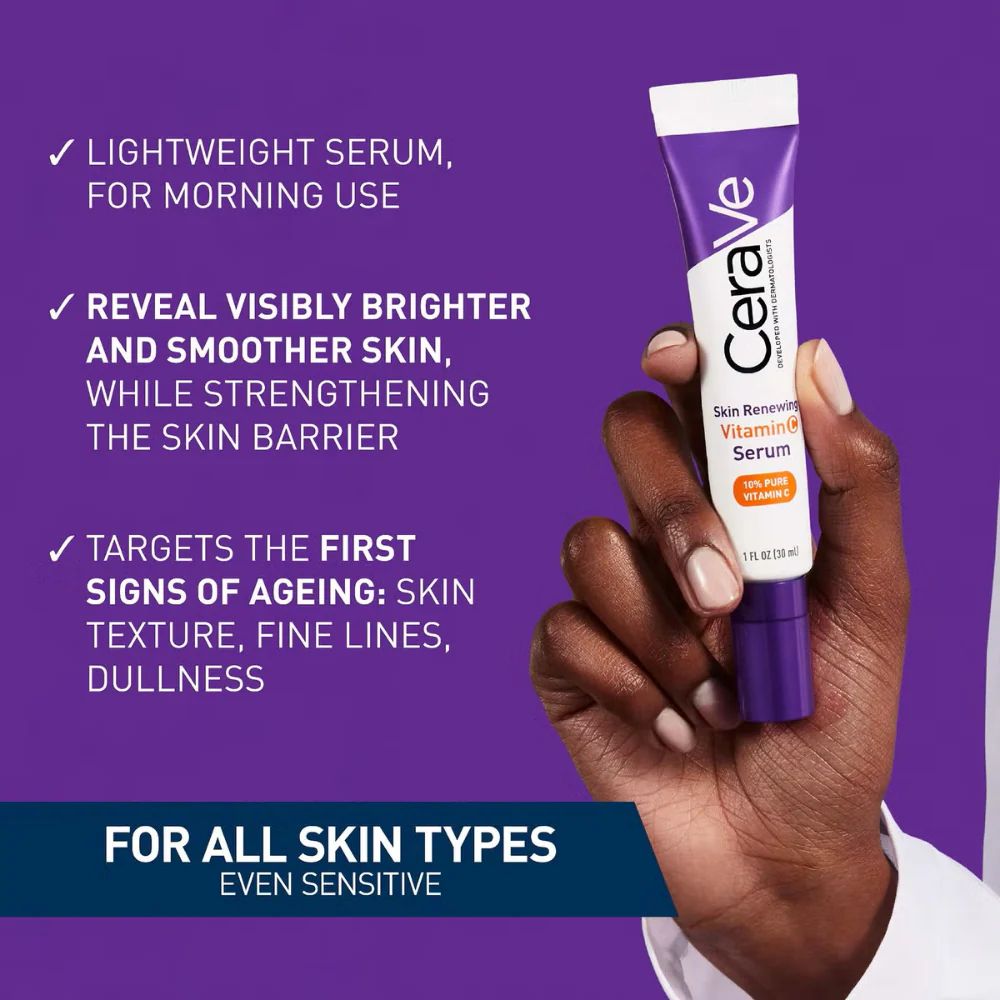 CeraVe Skin Renewing Vitamin C Serum 30ml - Image 3