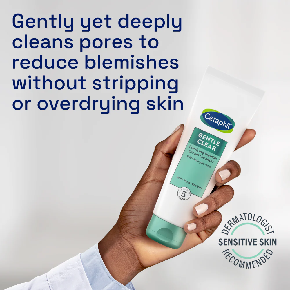 Cetaphil Gentle Clear Clarifying Cream Cleanser 124ml - Image 4