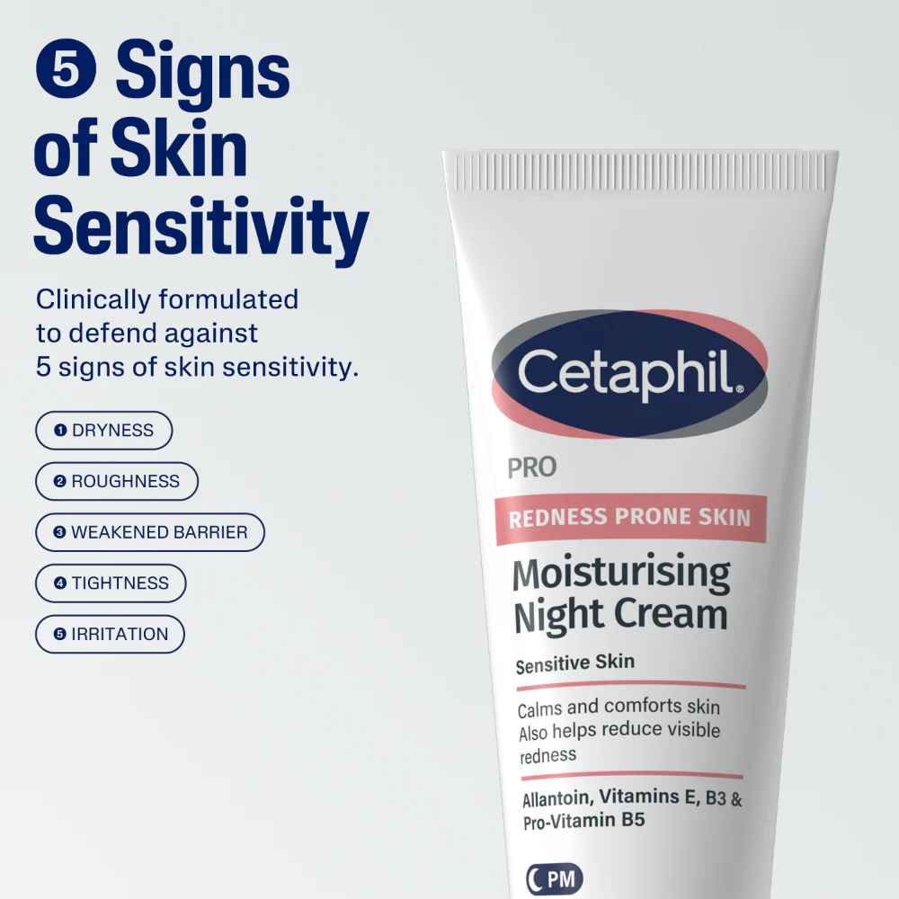 Cetaphil PRO Sensitive Moisturising Night Cream 50ml - Image 6