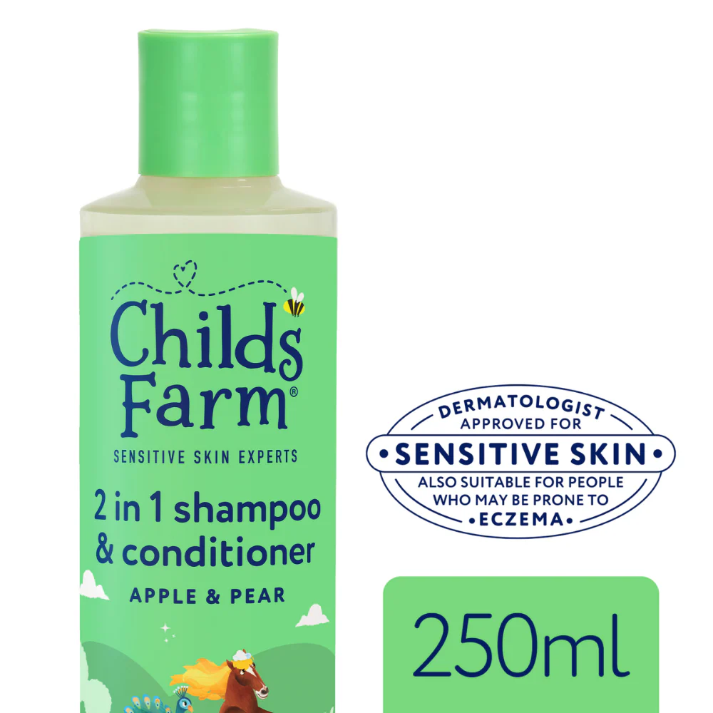Childs Farm 2-In-1 Shampoo & Conditioner Apple & Pear 250ml - Image 2