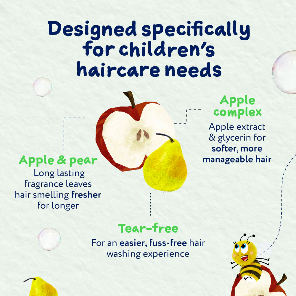 Childs Farm 2-In-1 Shampoo & Conditioner Apple & Pear 250ml - Image 5