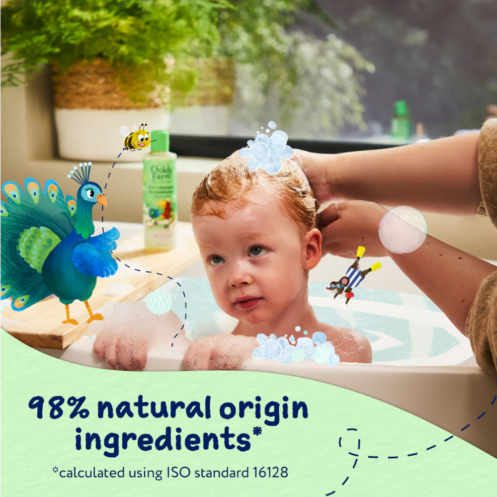 Childs Farm 2-In-1 Shampoo & Conditioner Apple & Pear 250ml - Image 6