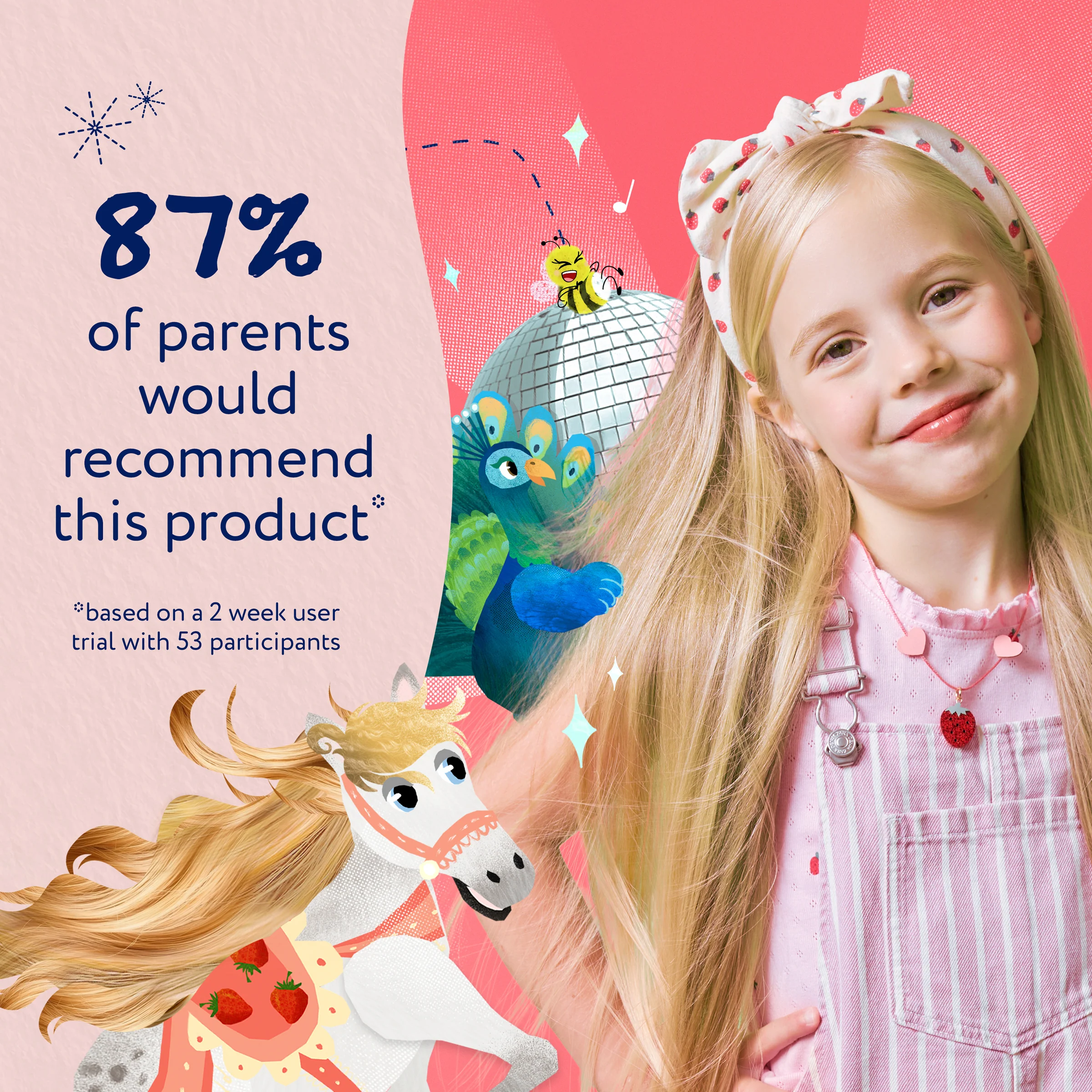Childs Farm 3-In-1 Tangle Taming Hair Detangler Strawberry & Mint 100ml - Image 9