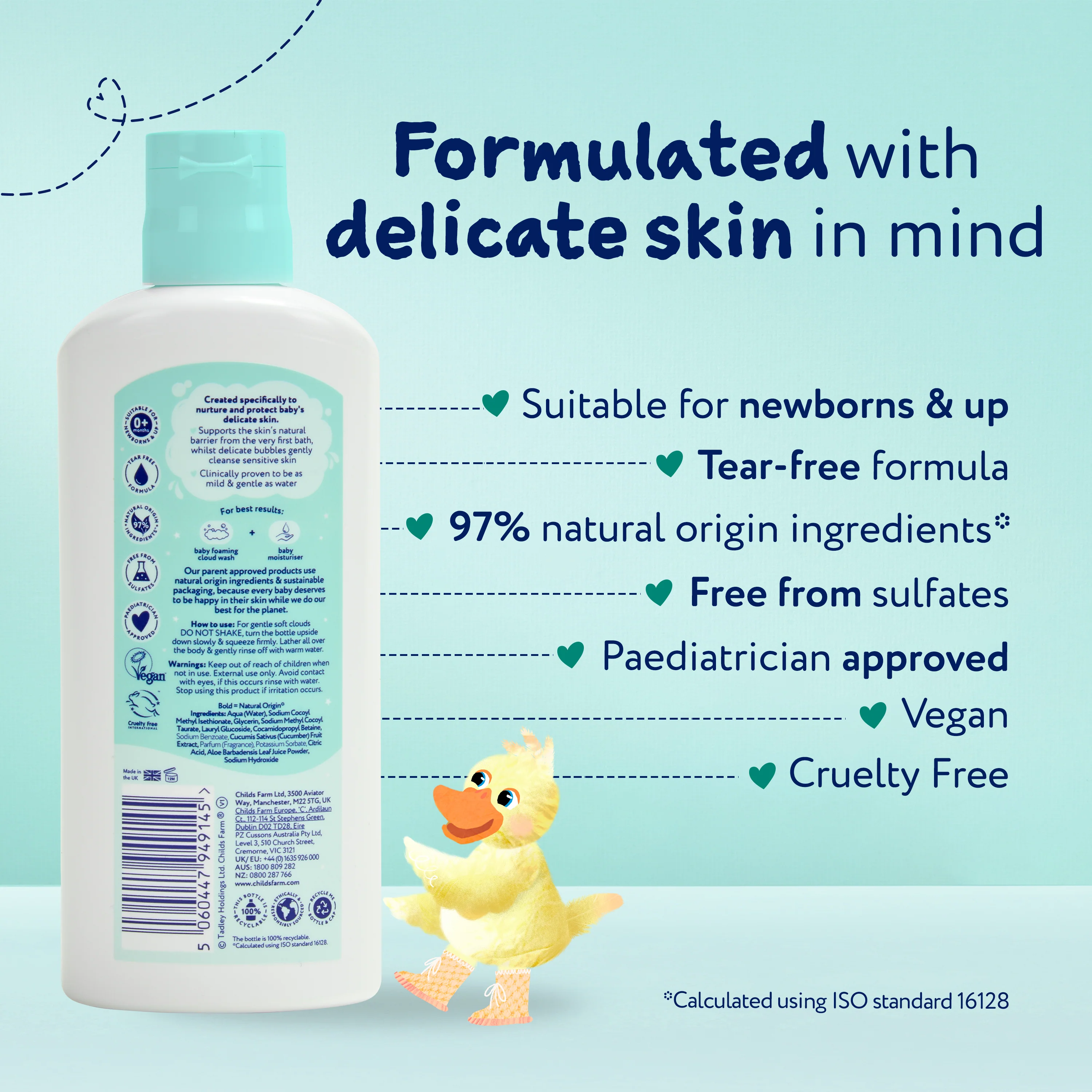Childs Farm Baby Foaming Cloud Face & Body Wash 160ml - Image 8