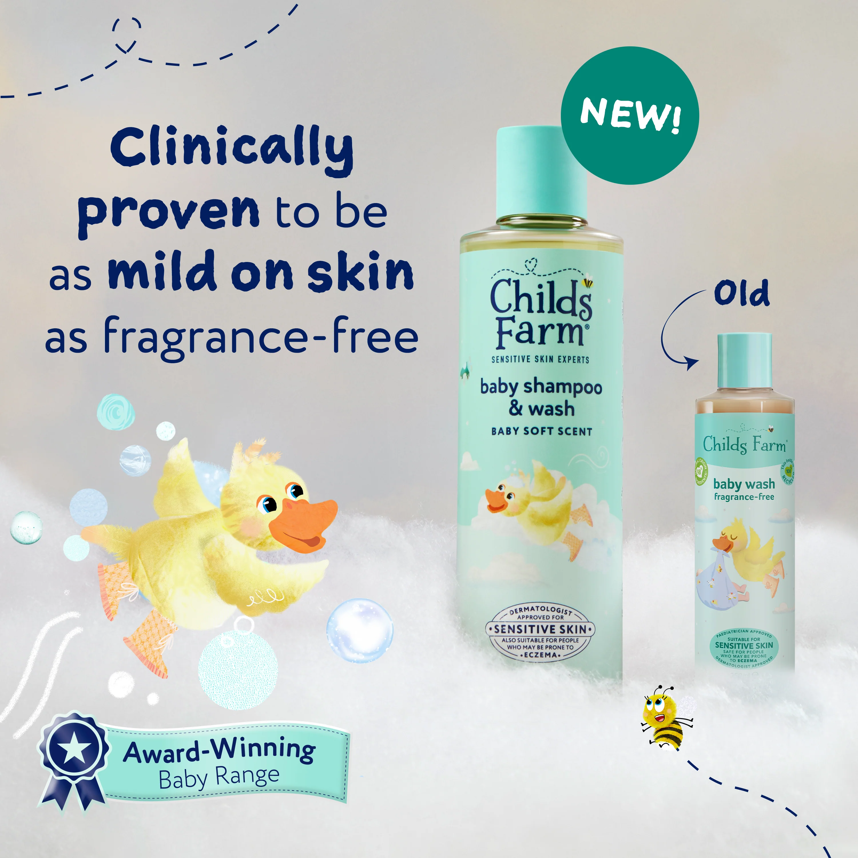 Childs Farm Baby Shampoo & Body Wash 250ml - Image 3