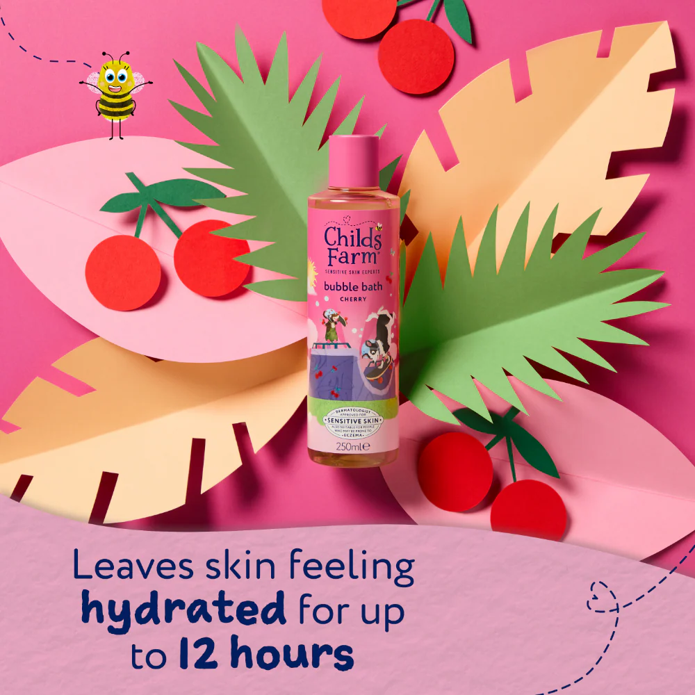 Childs Farm Bubble Bath Cherry 250ml - Image 6