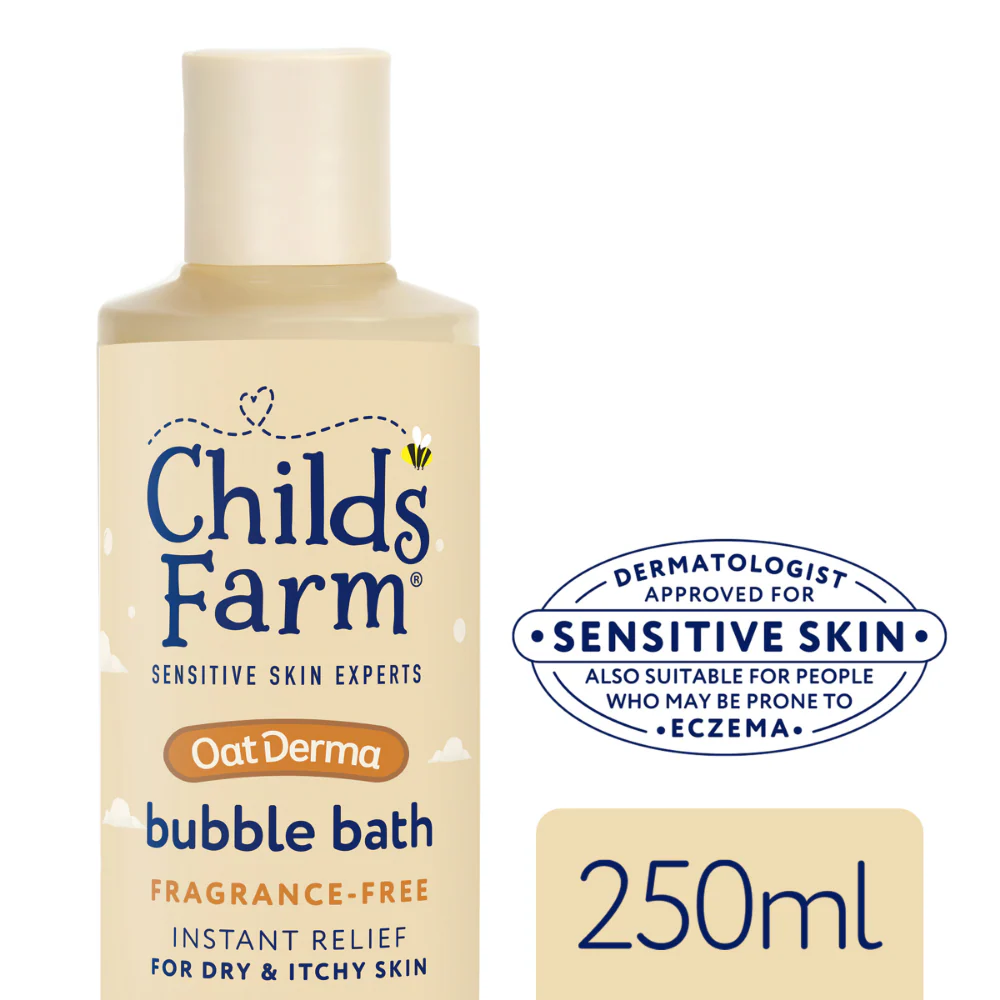 Childs Farm Fragrance-free Baby Oat Derma Bubble Bath 250ml - Image 2