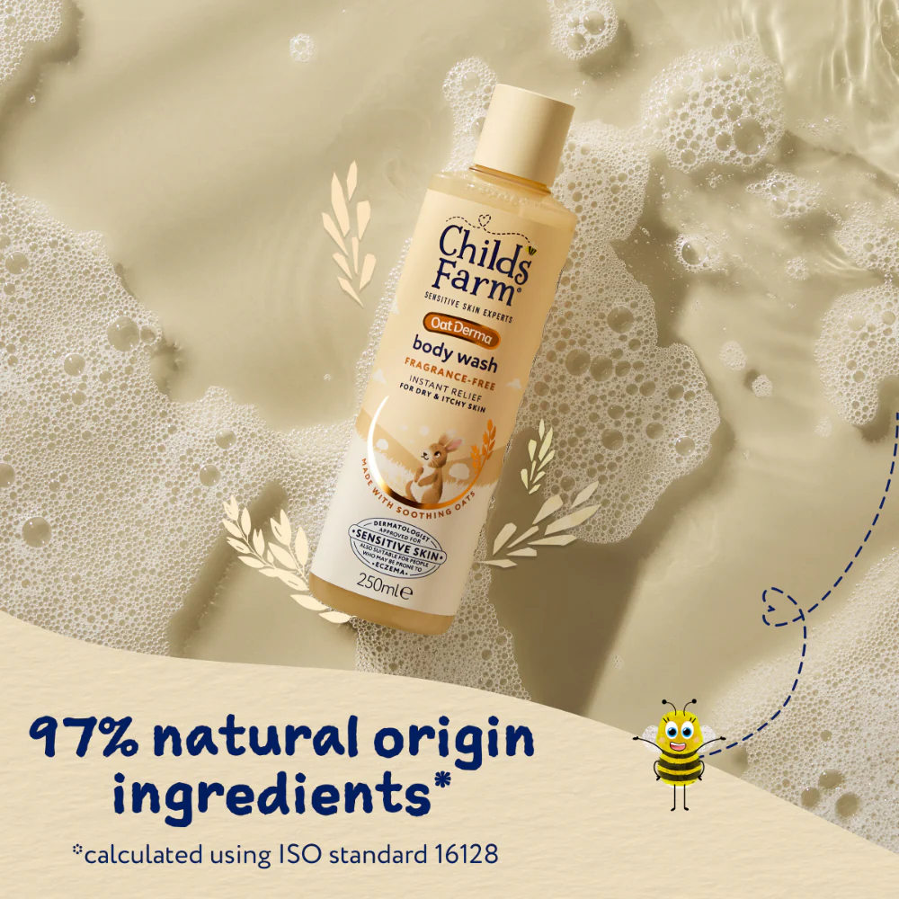 Childs Farm Fragrance Free Baby Oat Derma Wash 250ml - Image 6