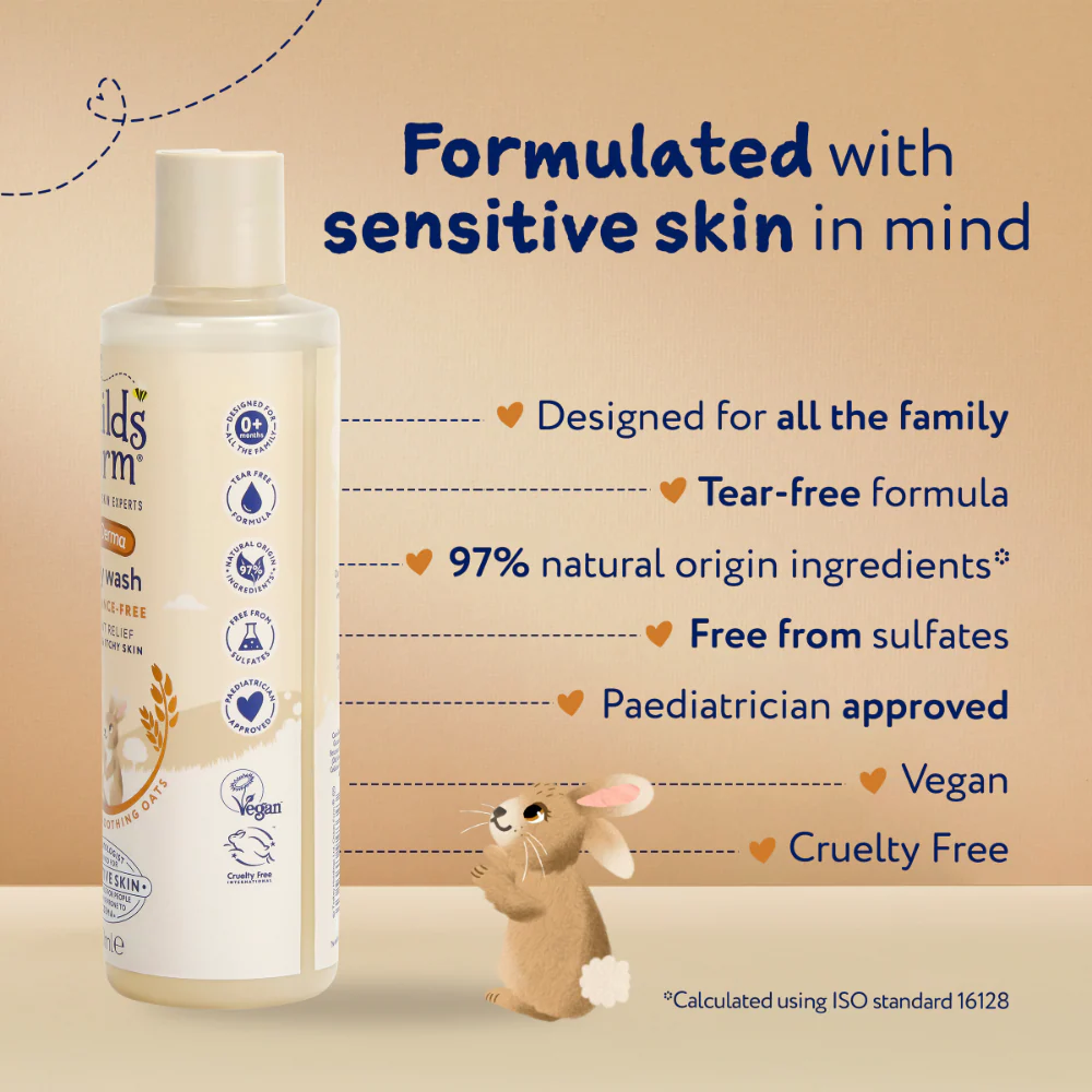 Childs Farm Fragrance Free Baby Oat Derma Wash 250ml - Image 8