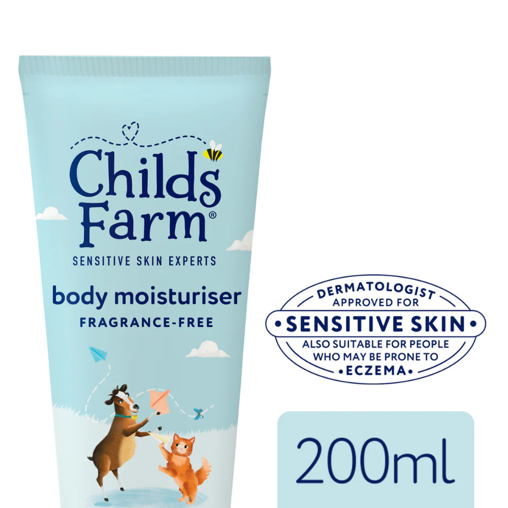 Childs Farm Fragrance-Free Kids Body Moisturiser 200ml - Image 2