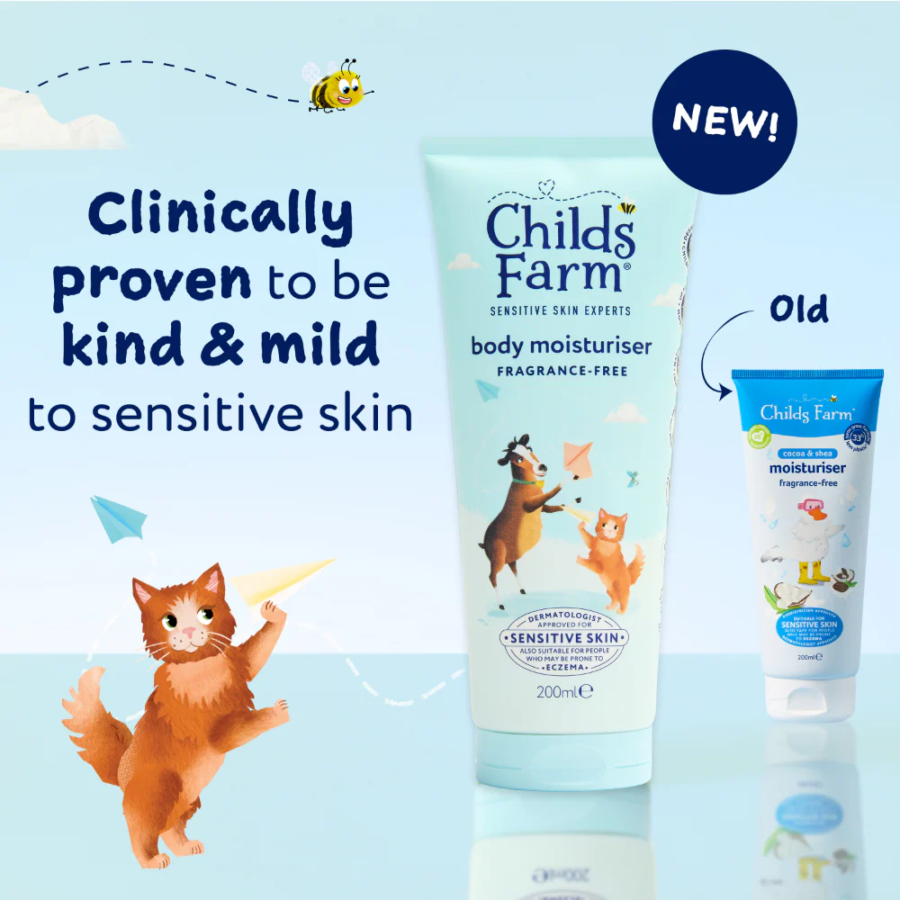 Childs Farm Fragrance-Free Kids Body Moisturiser 200ml - Image 3