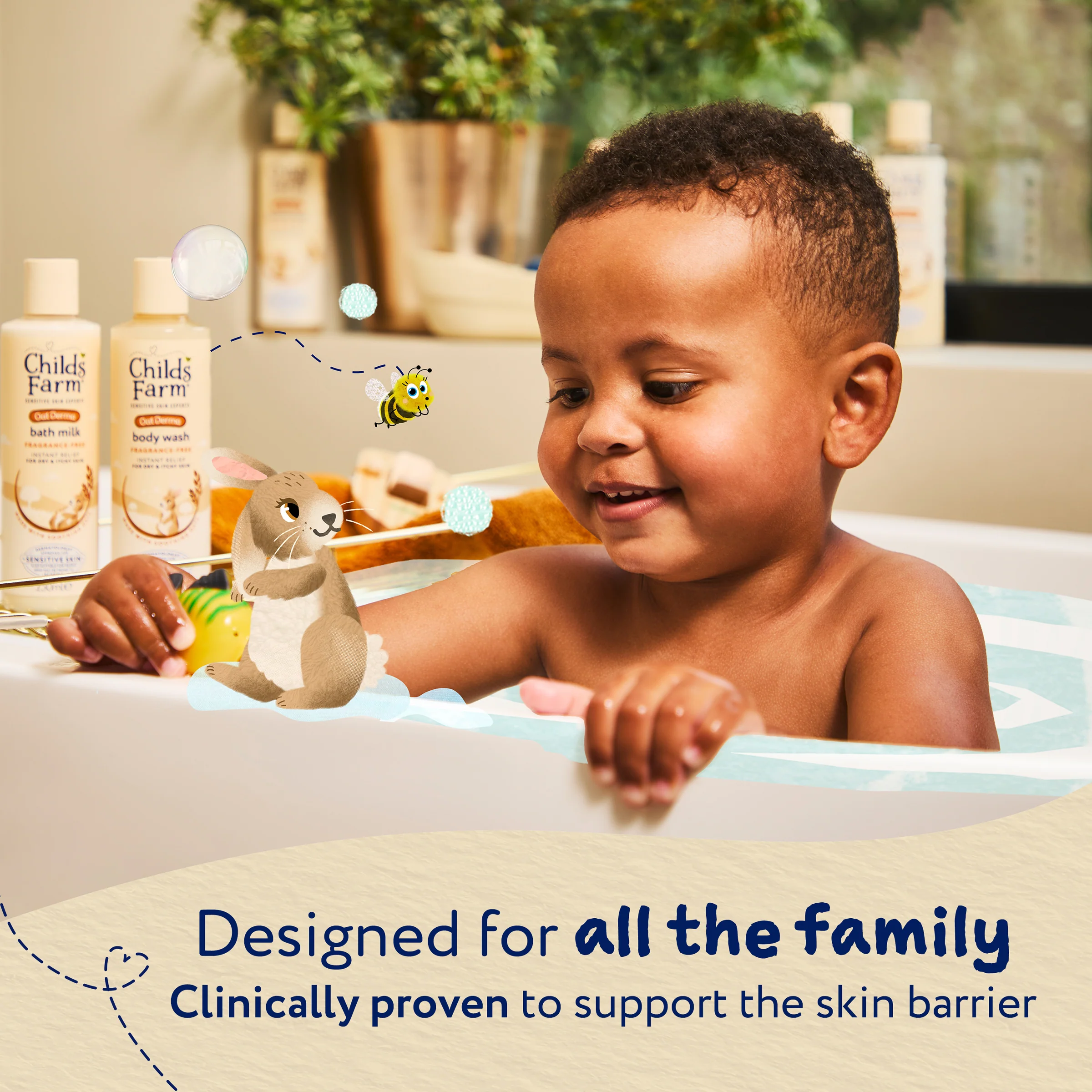Childs Farm Fragrance-Free Oat Derma Bath Milk 250ml - Image 4