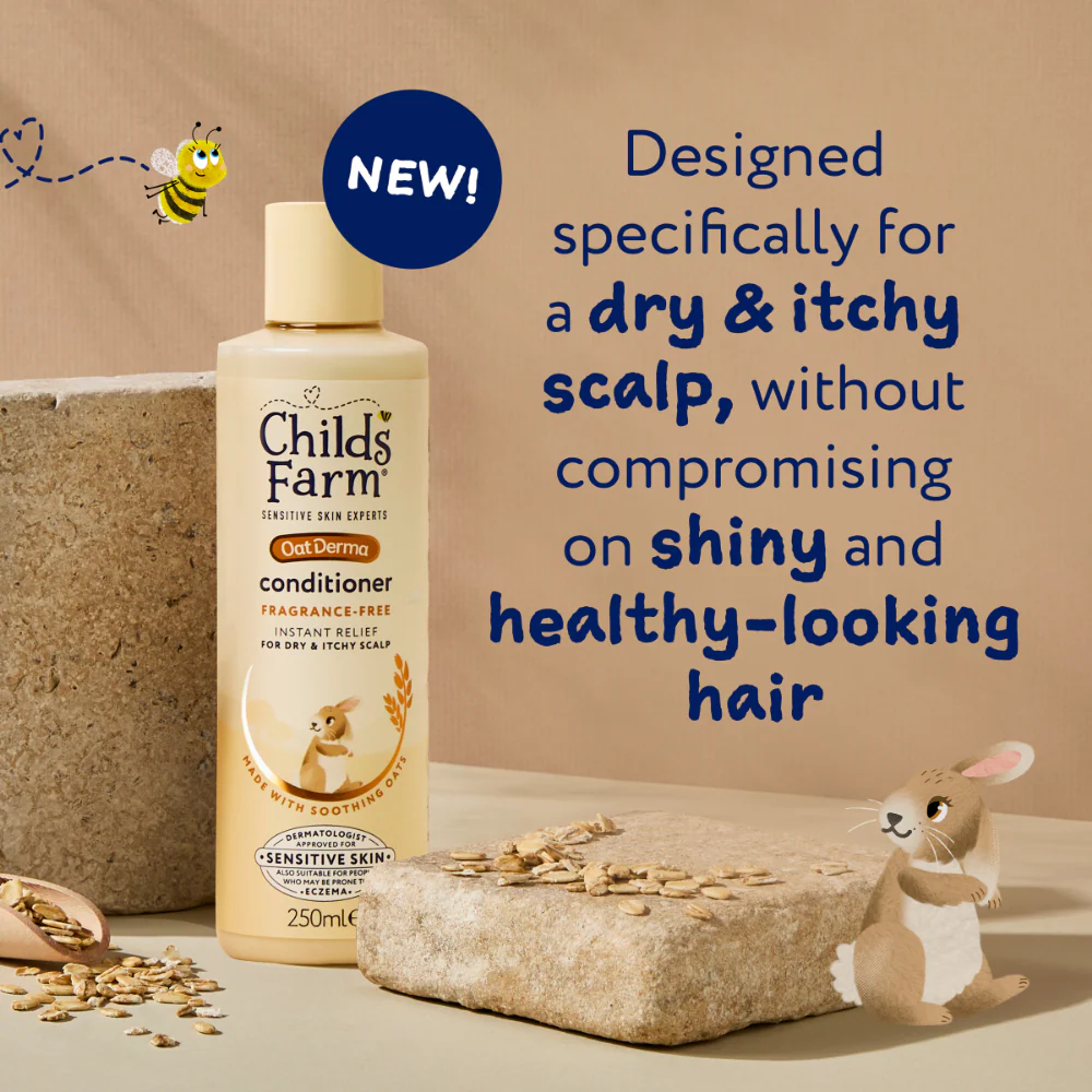 Childs Farm Fragrance-Free Oat Derma Conditioner 250ml - Image 3