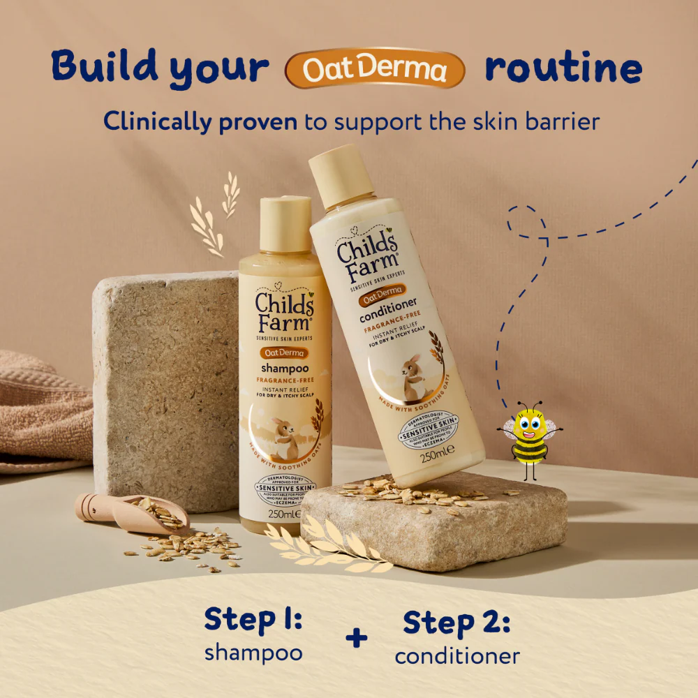 Childs Farm Fragrance-Free Oat Derma Conditioner 250ml - Image 7