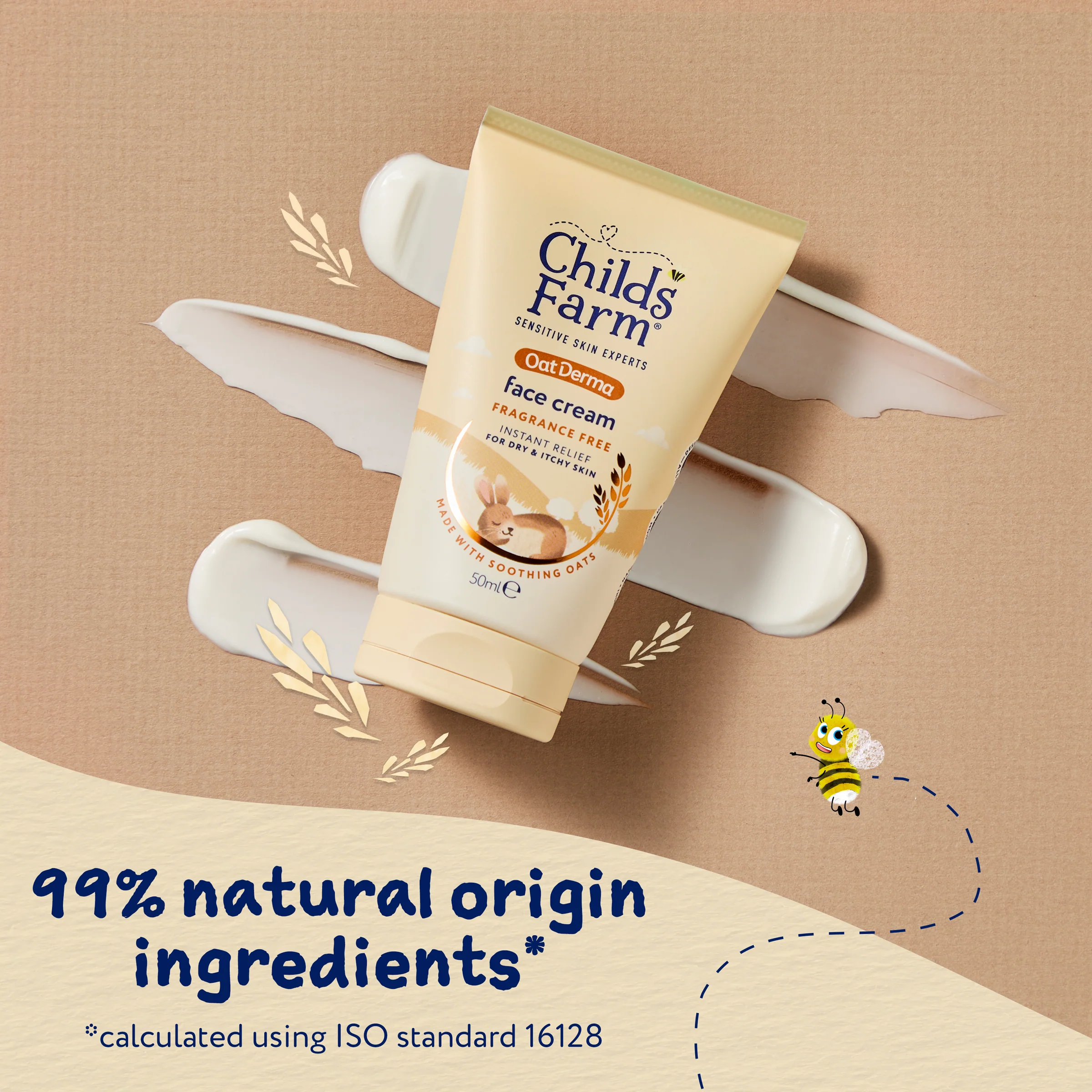 Childs Farm Fragrance-Free Oat Derma Face Cream 50ml - Image 6