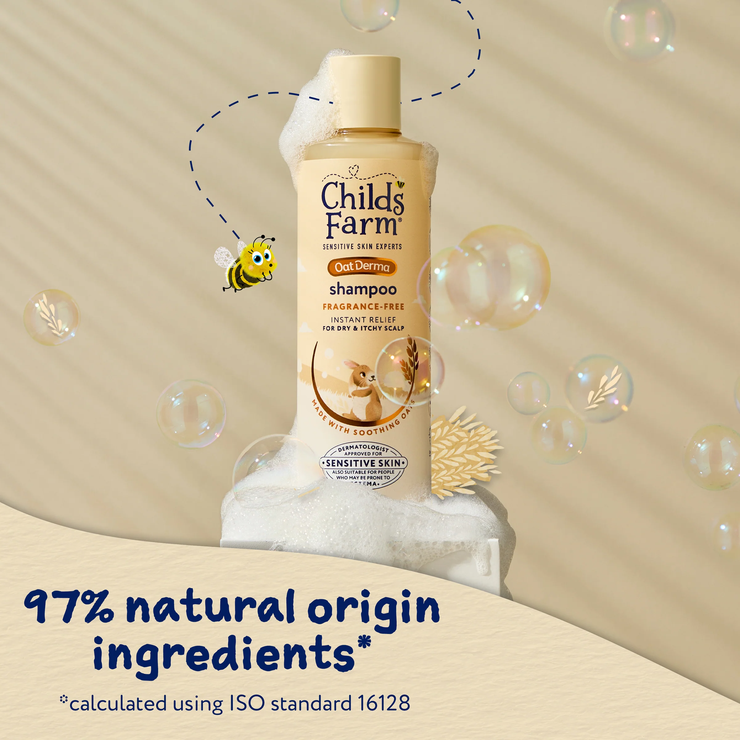 Childs Farm Fragrance-Free Oat Derma Shampoo 250ml - Image 6