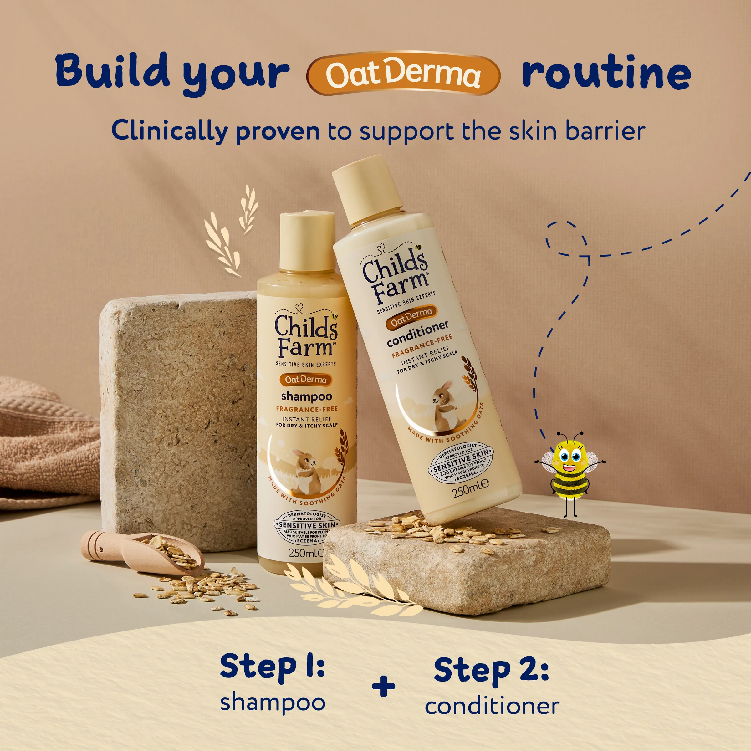 Childs Farm Fragrance-Free Oat Derma Shampoo 250ml - Image 7