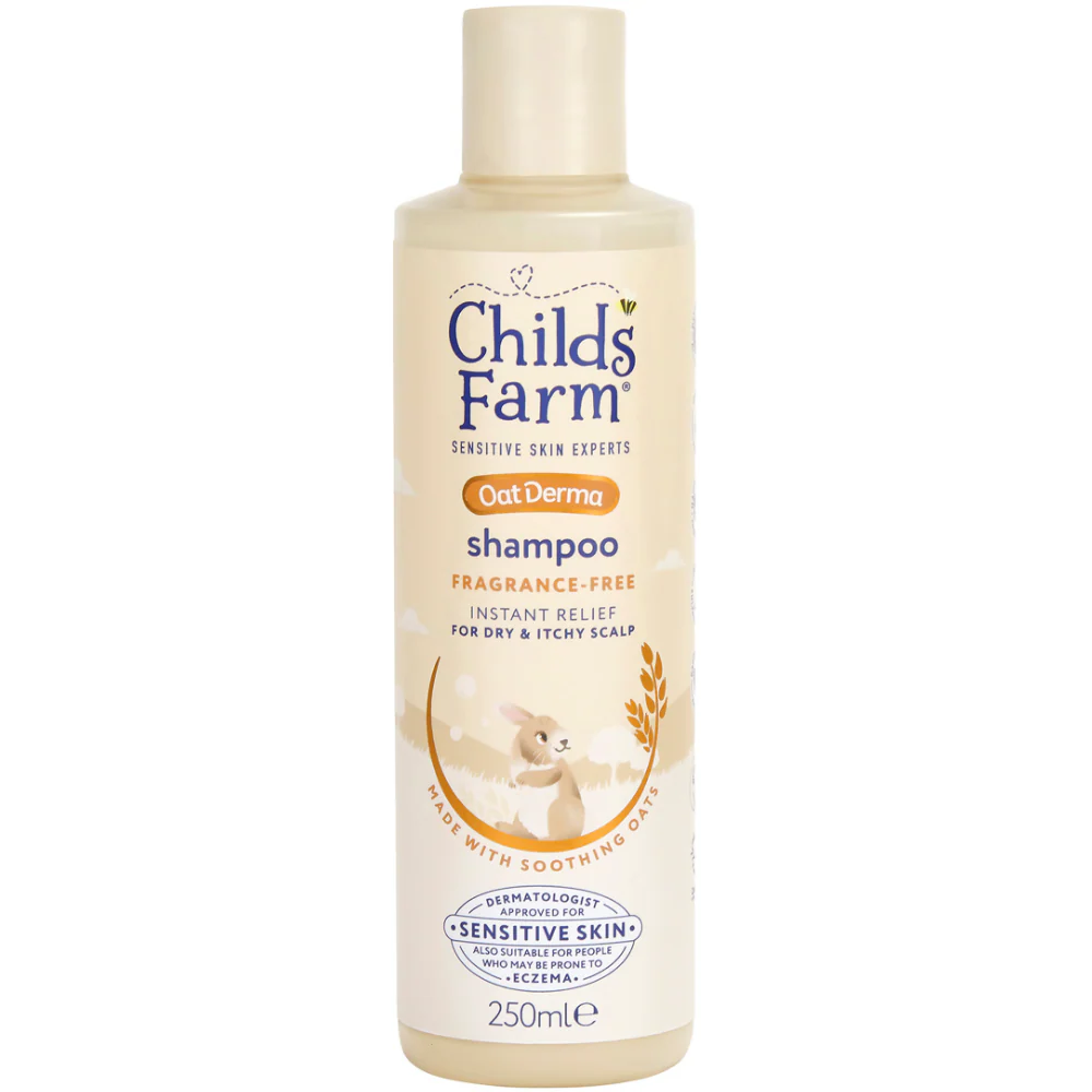 Childs Farm Fragrance-Free Oat Derma Shampoo & Conditioner Twin 2 x 250ml - Image 2