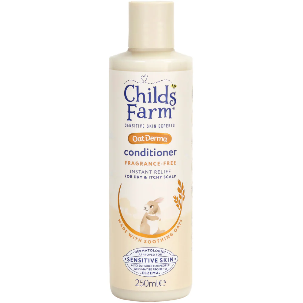 Childs Farm Fragrance-Free Oat Derma Shampoo & Conditioner Twin 2 x 250ml - Image 3