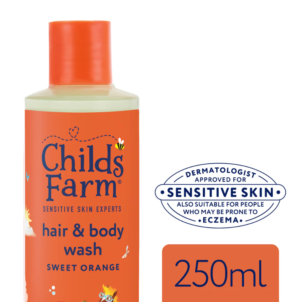 Childs Farm Hair & Body Wash Sweet Orange 250ml - Image 2