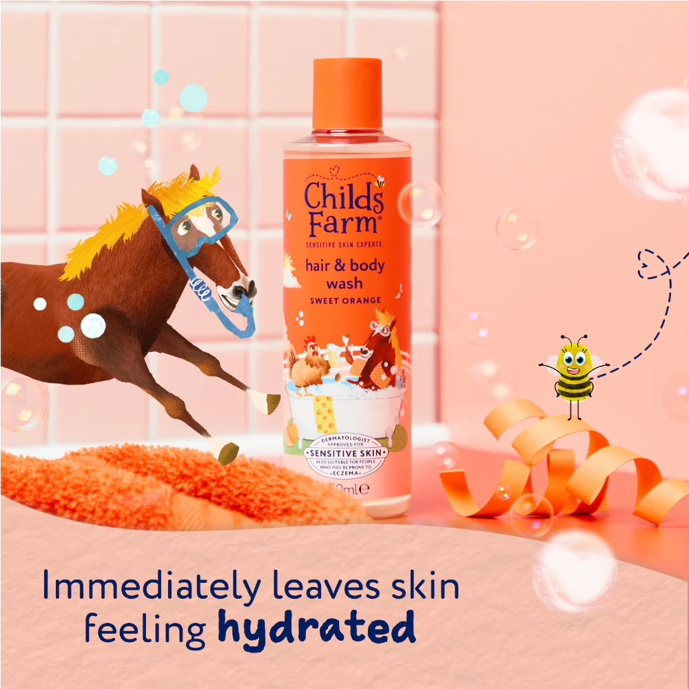 Childs Farm Hair & Body Wash Sweet Orange 250ml - Image 6
