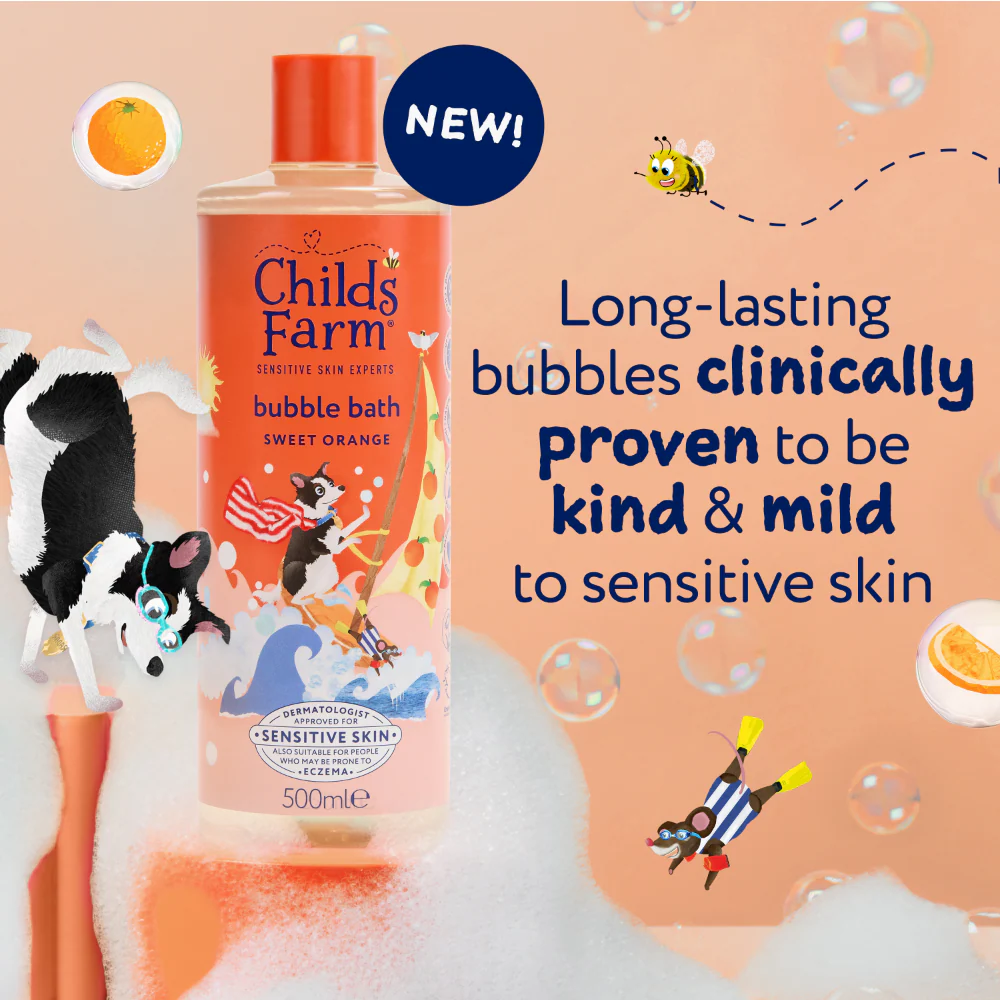 Childs Farm Kids Bubble Bath Sweet Orange 500ml - Image 3