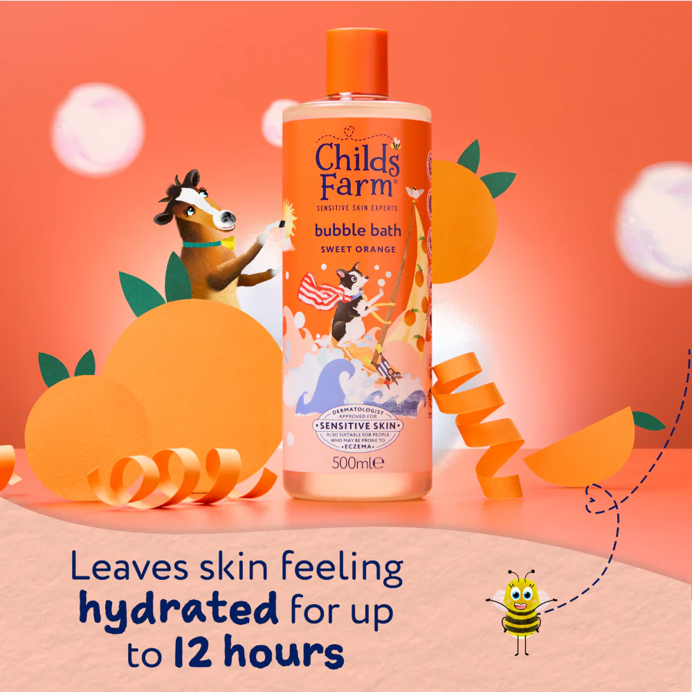 Childs Farm Kids Bubble Bath Sweet Orange 500ml - Image 6