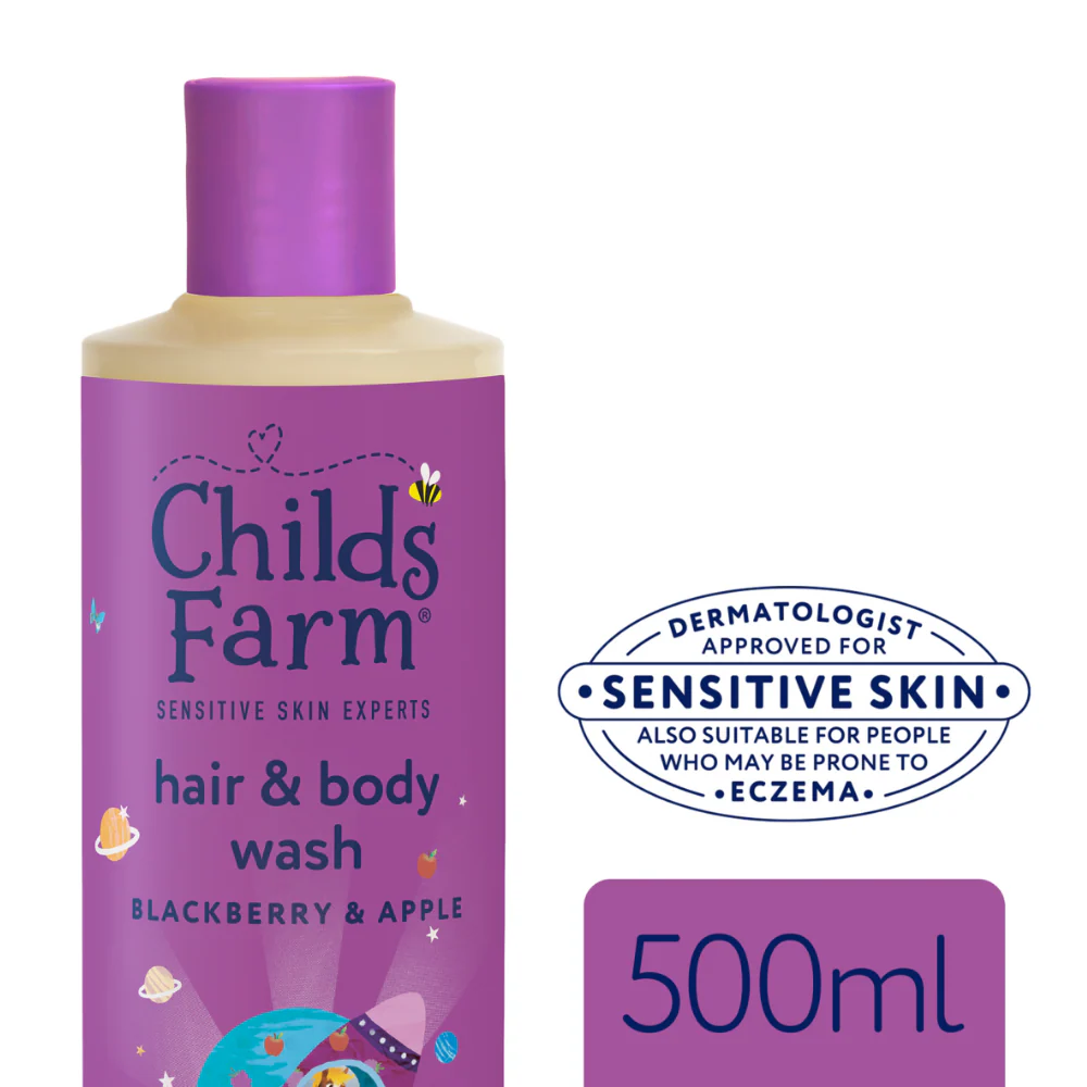 Childs Farm Kids Hair & Body Wash Blackberry & Apple 500ml - Image 2