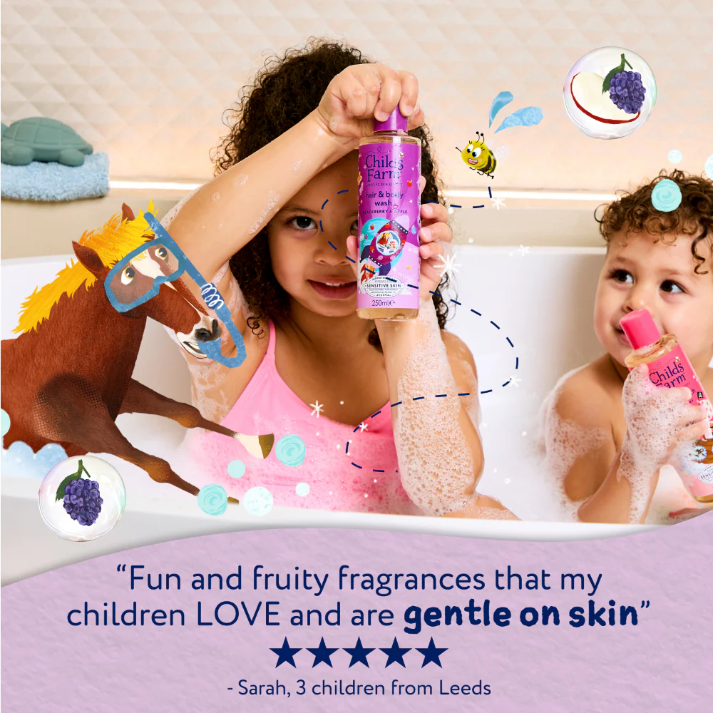 Childs Farm Kids Hair & Body Wash Blackberry & Apple 500ml - Image 4