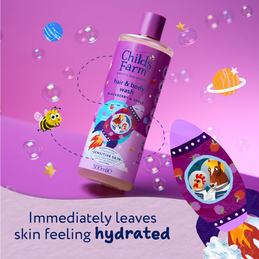 Childs Farm Kids Hair & Body Wash Blackberry & Apple 500ml - Image 6