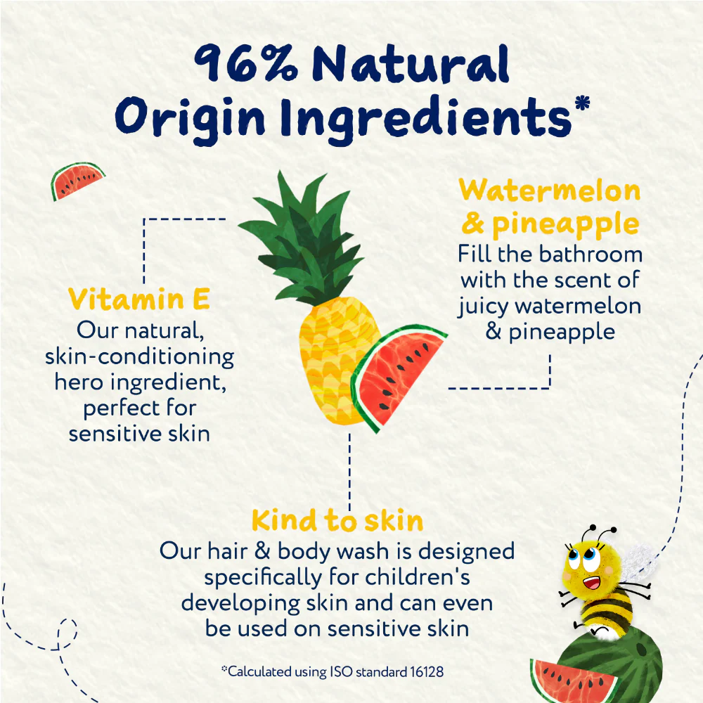 Childs Farm Kids Hair & Body Wash Watermelon & Pineapple 500ml - Image 4
