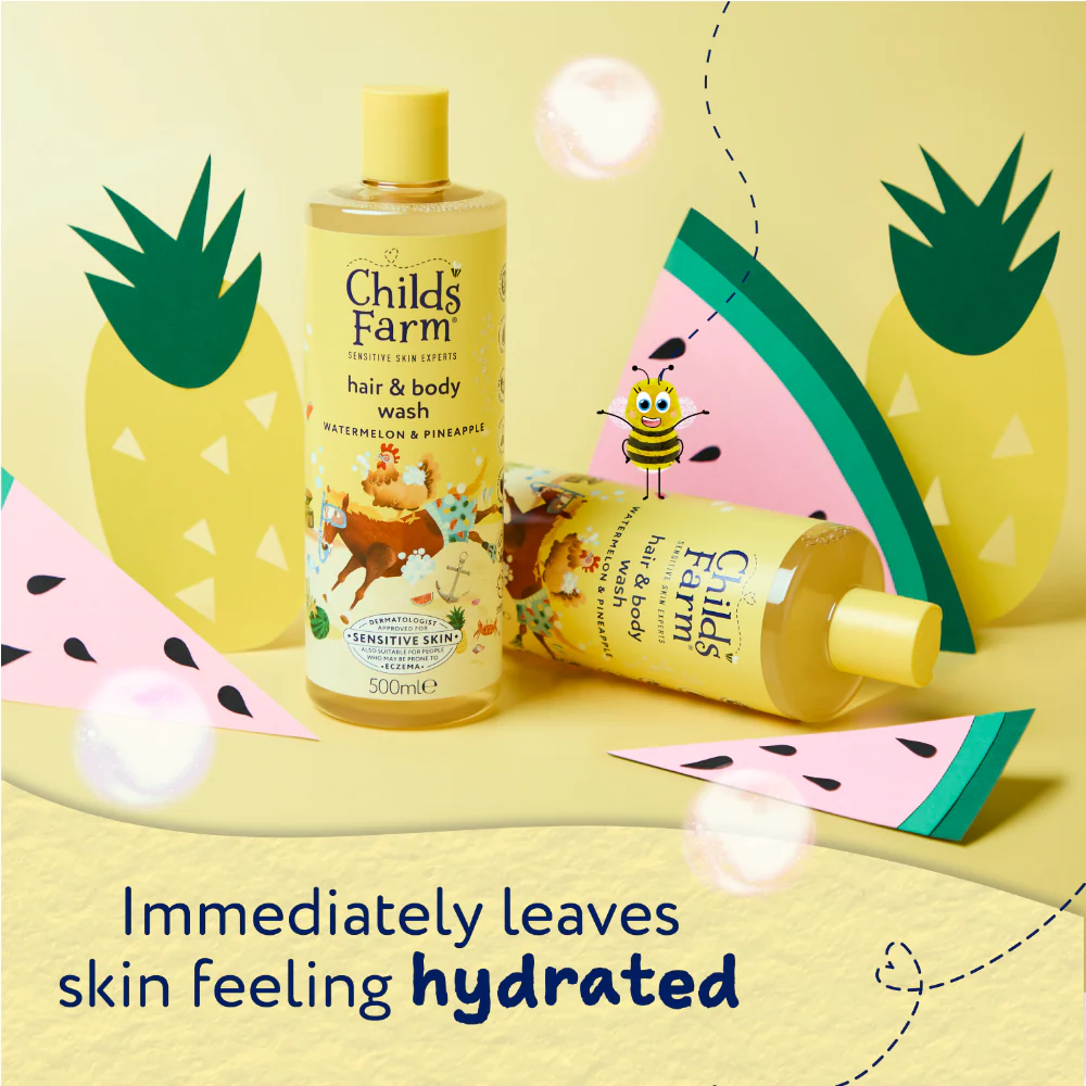 Childs Farm Kids Hair & Body Wash Watermelon & Pineapple 500ml - Image 5