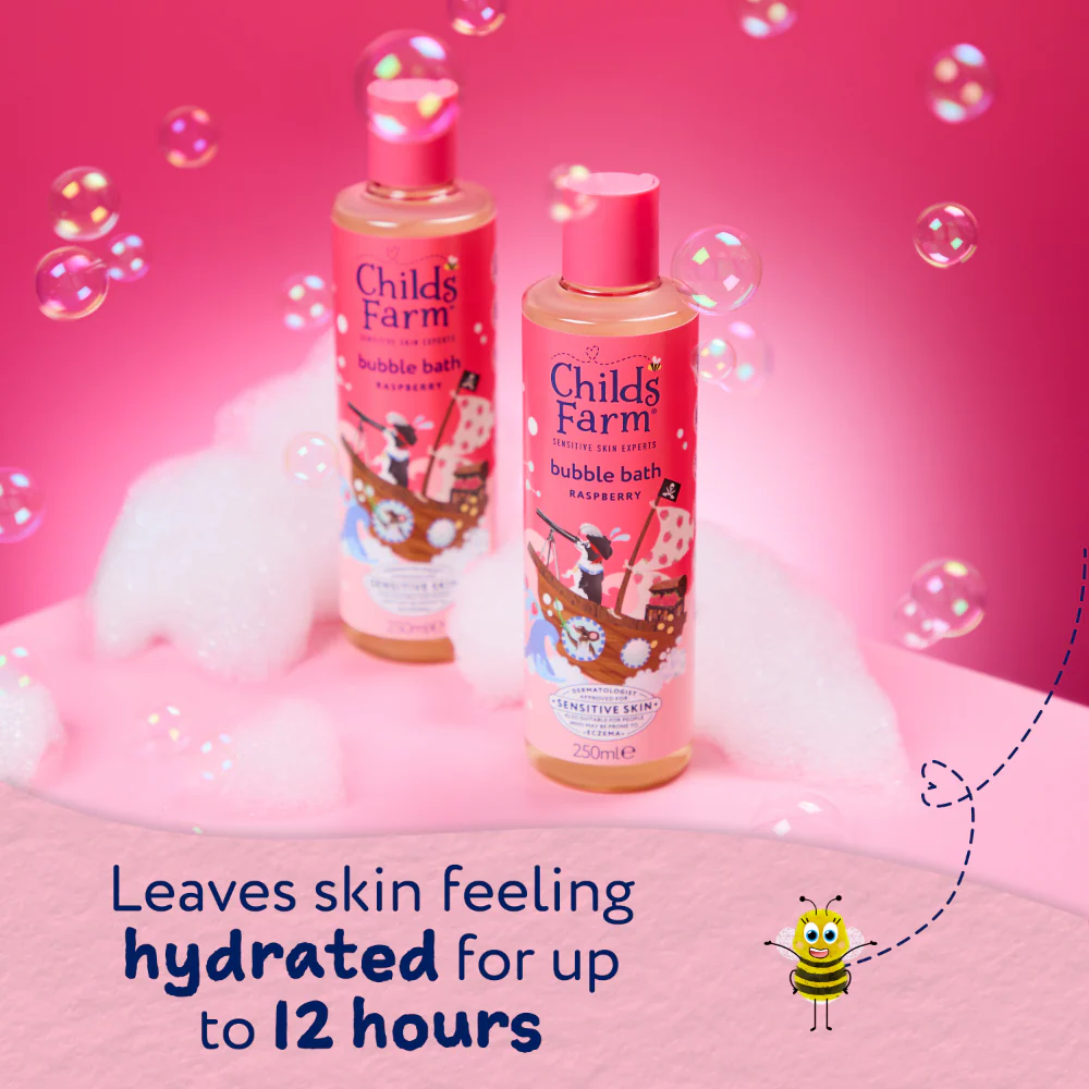 Childs Farm Organic Raspberry Bubble Bath 250ml - Image 6