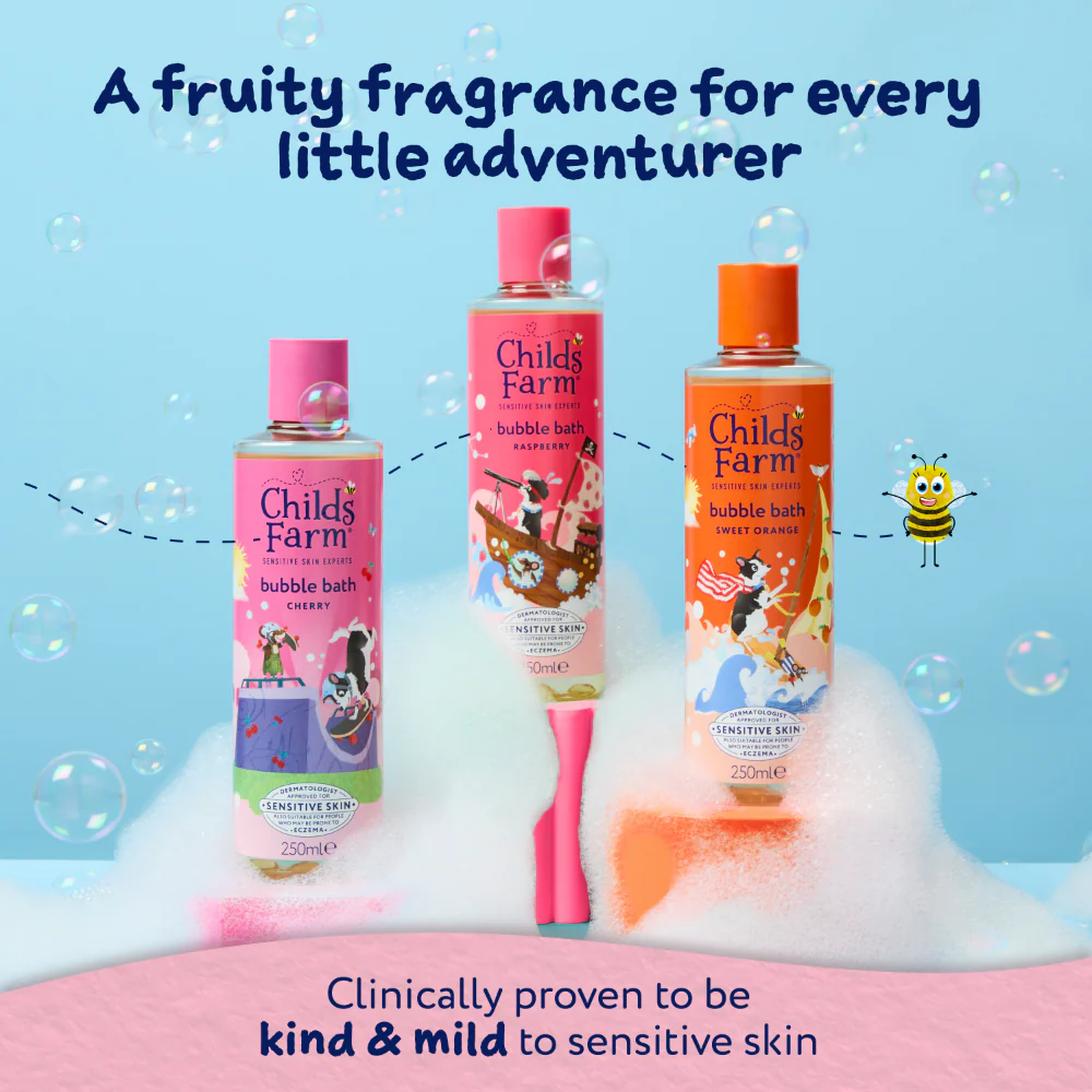Childs Farm Organic Raspberry Bubble Bath 250ml - Image 7
