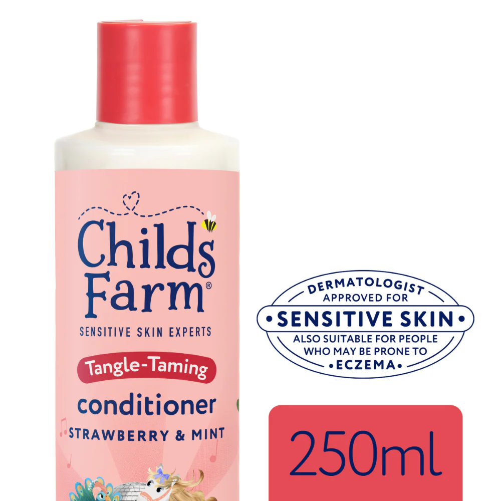 Childs Farm Strawberry & Organic Mint Conditioner 250ml - Image 2