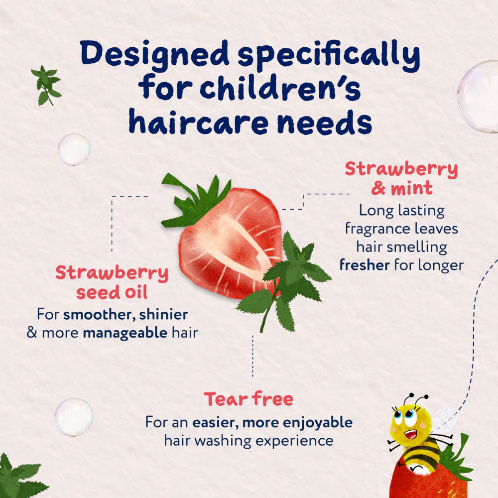 Childs Farm Strawberry & Organic Mint Shampoo 250ml - Image 5