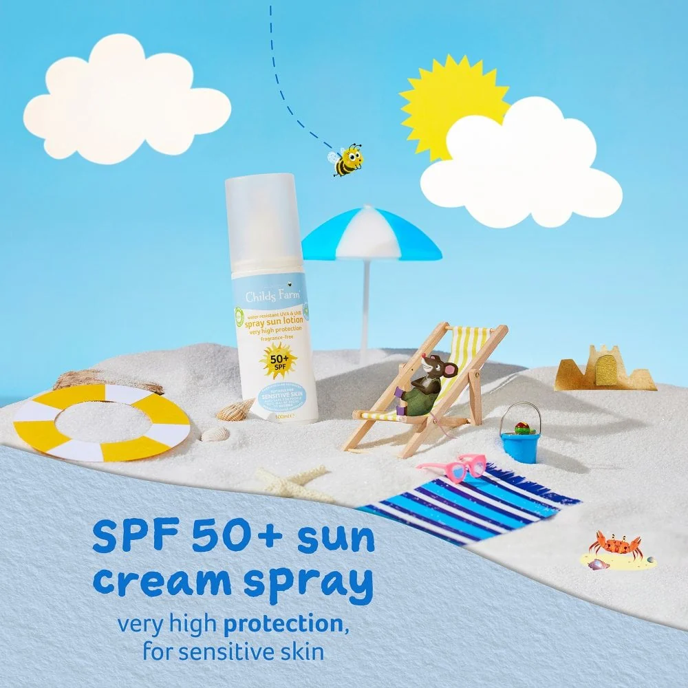 Childs Farm Sun Lotion Spray Sunscreen SPF50+ 100ml - Image 2