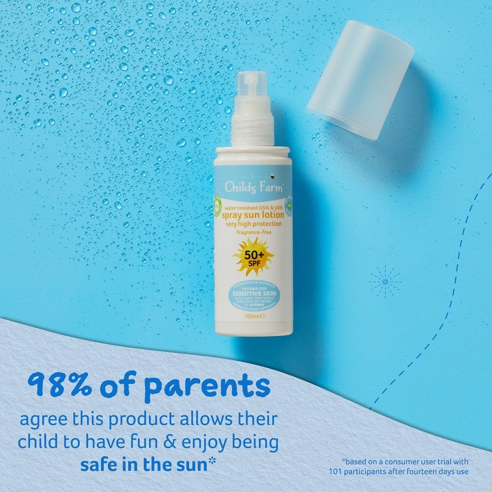 Childs Farm Sun Lotion Spray Sunscreen SPF50+ 100ml - Image 3