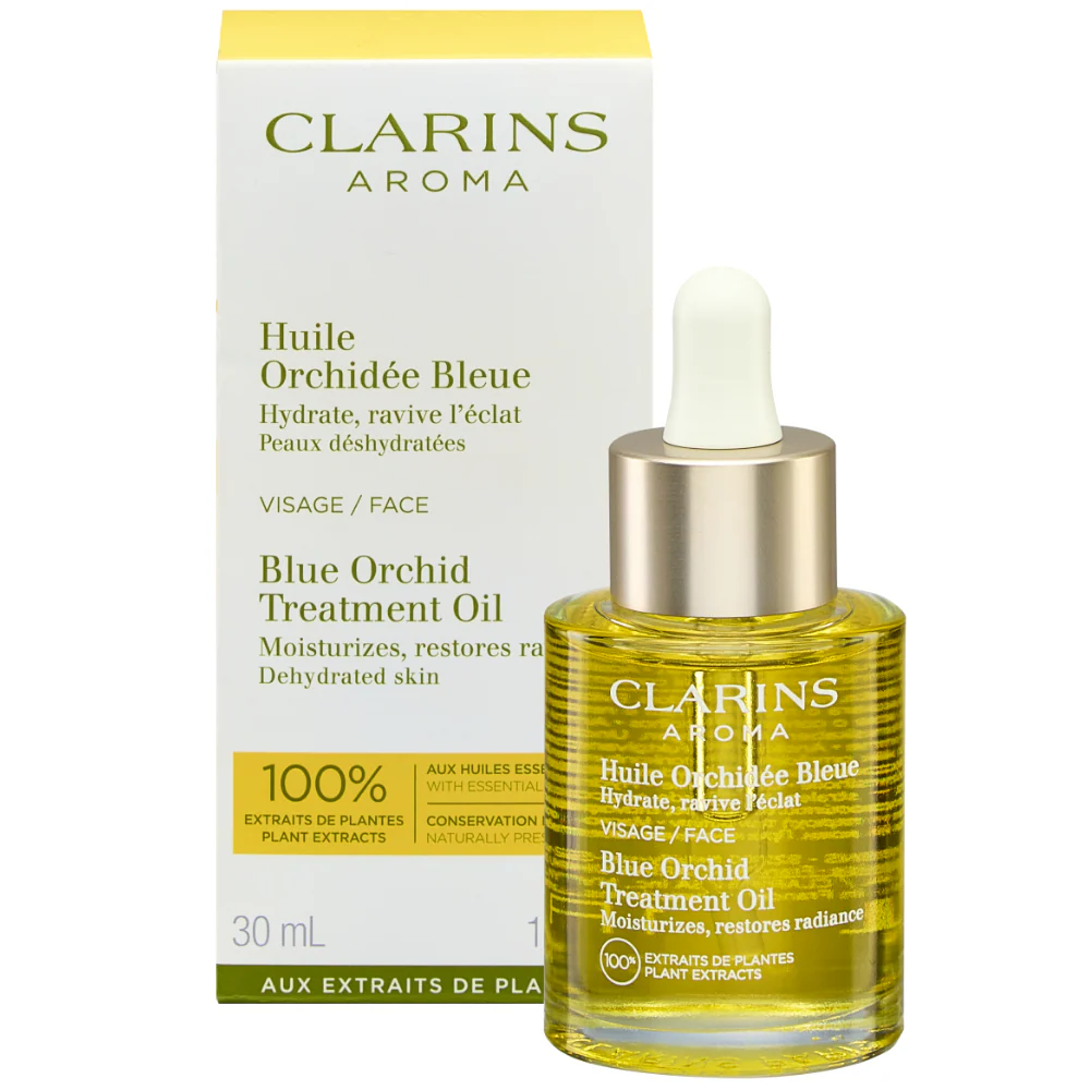 Clarins Blue Orchid Moisturising Treatment Oil 30ml - Image 2