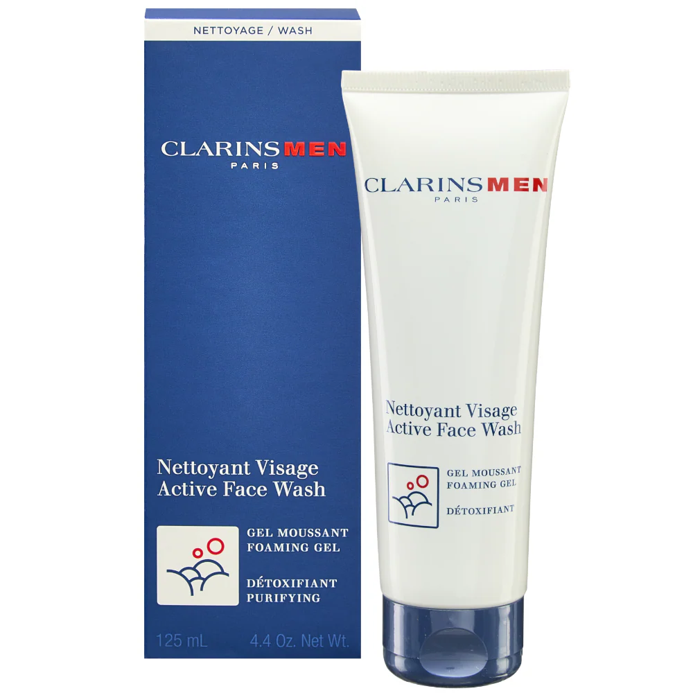 Clarins Men Active Face Wash Foaming Gel 125ml - Image 2