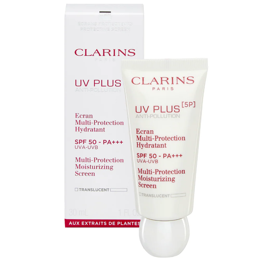 Clarins Sun UV Plus 5P Anti-Pollution Multi-Protection Moisturising Translucent Sunscreen SPF50+ 30ml - Image 2
