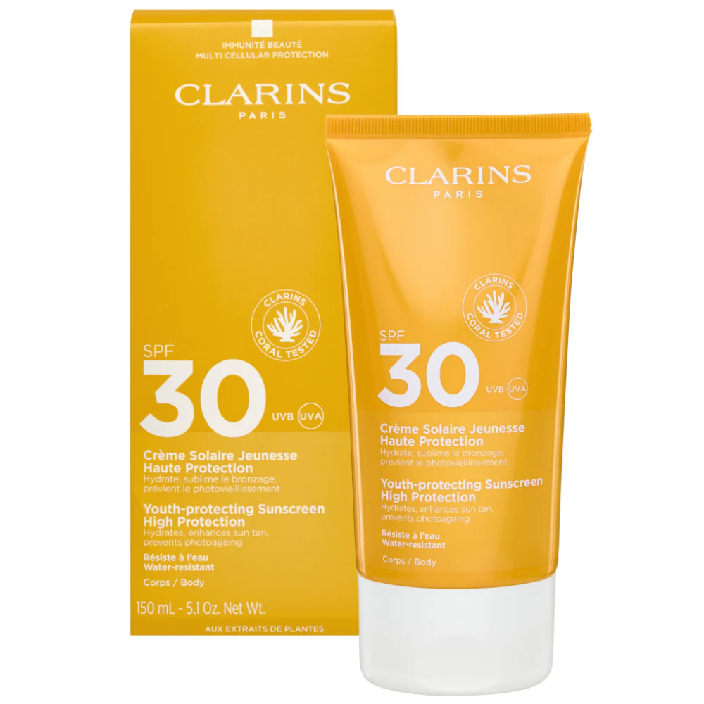 Clarins Sun Youth-Protecting Body Sunscreen SPF30 150ml - Image 2