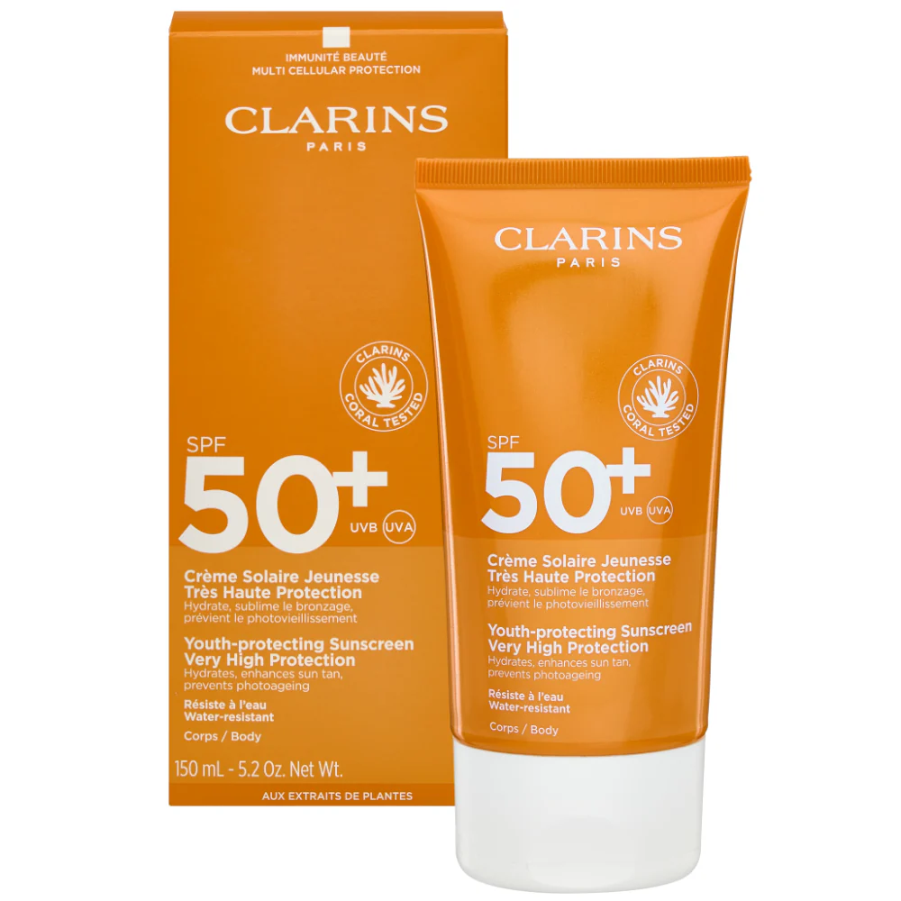 Clarins Sun Youth-Protecting Body Sunscreen SPF50 150ml - Image 2