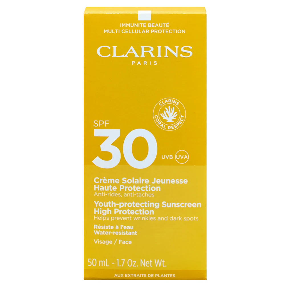 Clarins Sun Youth-Protecting Face Sunscreen SPF30 50ml - Image 3